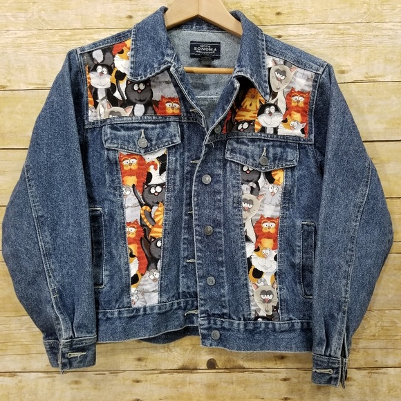 upcycled jean jacket